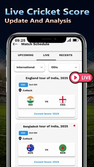 Live Cricket TV 2025 Screenshot 3