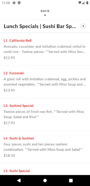 Yama Japanese Restaurant Screenshot 2