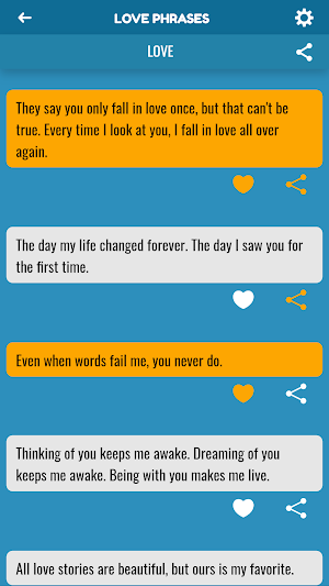Powerful Love Phrases Screenshot 1