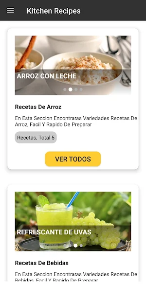Kitchen Recipes - Recetas De C Screenshot 1