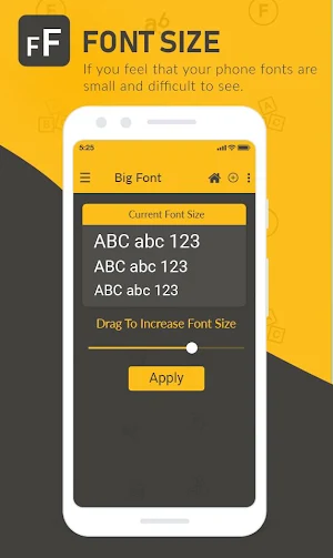 big font size  Change Enlarge - small to big font Screenshot 2