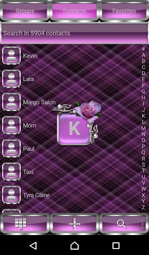 Tender Roses Dialer Theme Screenshot 1