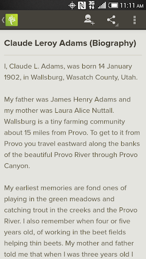 FamilySearch Memories Screenshot 3