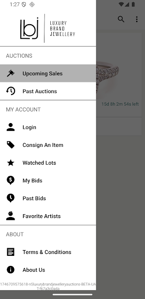 Luxury Brand Jewellery Auction Screenshot 3