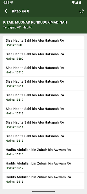 Hadits Musnad Ahmad Screenshot 2