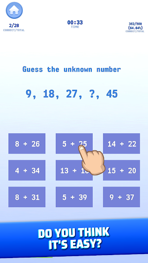 Math game puzzle: Brain Train Screenshot 1
