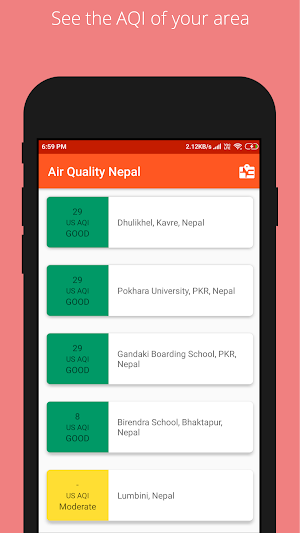 Air Quality Index Nepal Screenshot 2