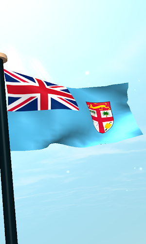 Fiji Flag 3D Free Wallpaper Screenshot 3