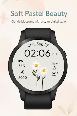 Pastel Bloom WatchFace Screenshot 0