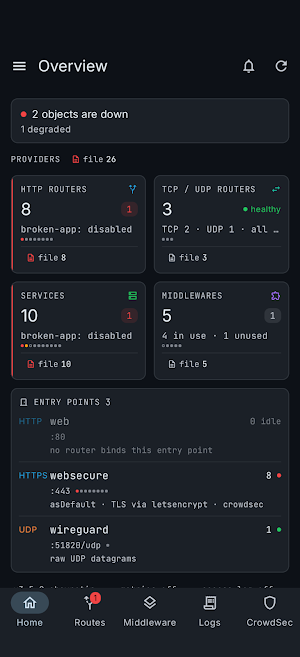 Traefik Manager Screenshot 0