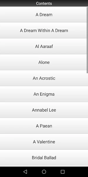 Edgar Allan Poe Poems Screenshot 1