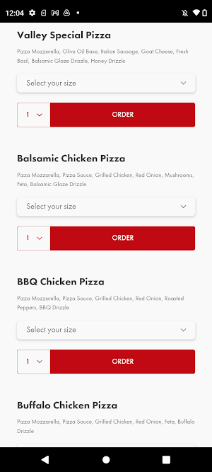 The Valley Pizzeria Screenshot 1