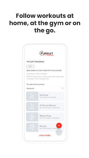 Pursuit Fitness WA Screenshot 2