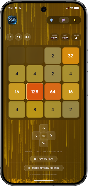 2048 Pro Offline Glass Edition Screenshot 0