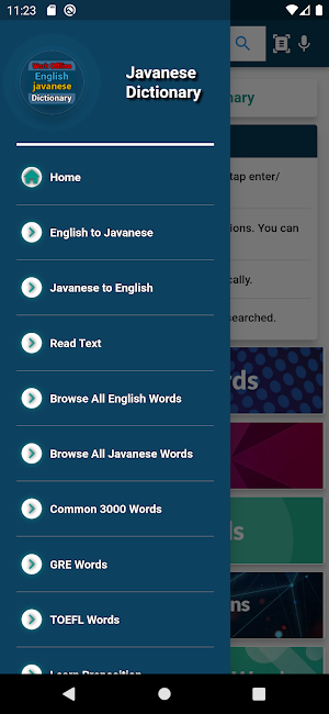 English : Javanese Dictionary Screenshot 2