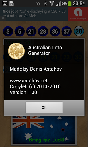 Numbers for OZLotto PowerBall Screenshot 1