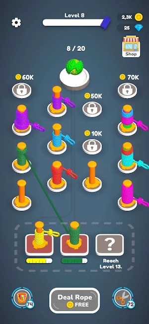 Rope Sort Puzzle Screenshot 1