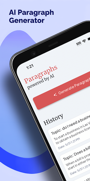 AI Paragraph Generator Screenshot 0