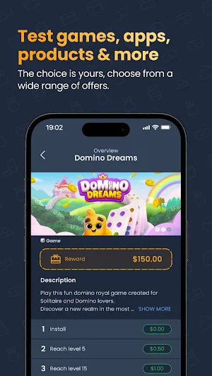 teststar - Earn Real Cash Screenshot 1