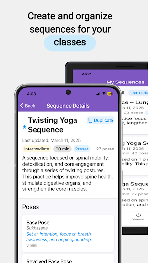 KramaFlow – Yoga Sequencing Screenshot 2