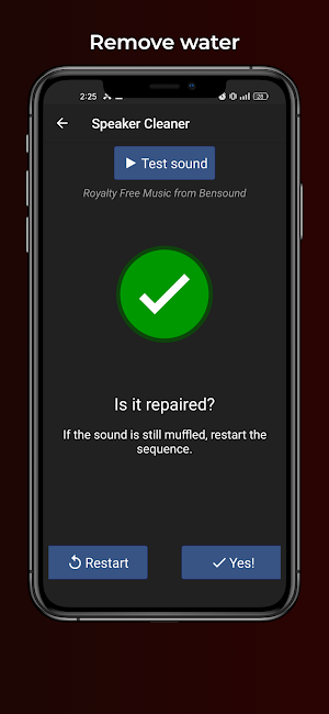 Speaker cleaner - Remove water Screenshot 2