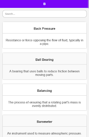 Basic Engineering Dictionary Screenshot 2