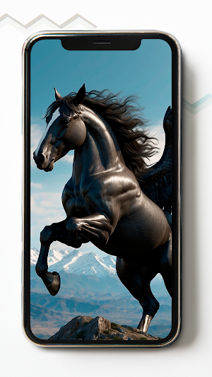Celestial Pegasus HD Wallpaper Screenshot 2