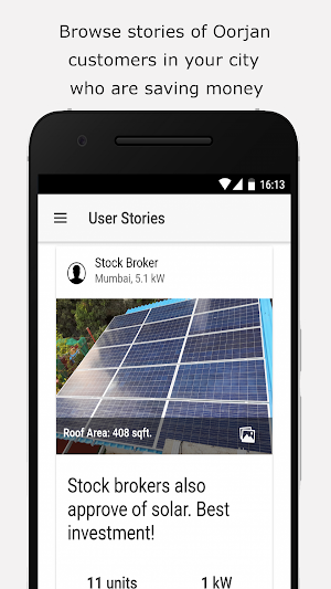 Oorjan - Solar Monitoring App Screenshot 0