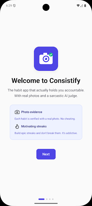Consistify - Habits with Proof Screenshot 0