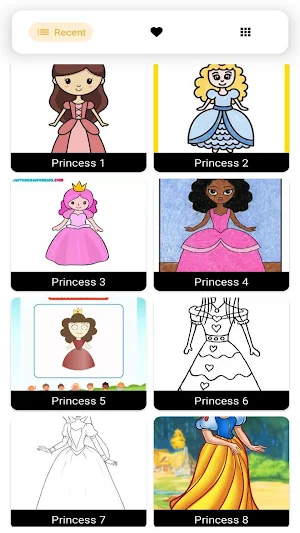 How to Draw Princess: By Steps Screenshot 0