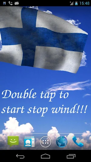 Finland Flag Live Wallpaper Screenshot 0