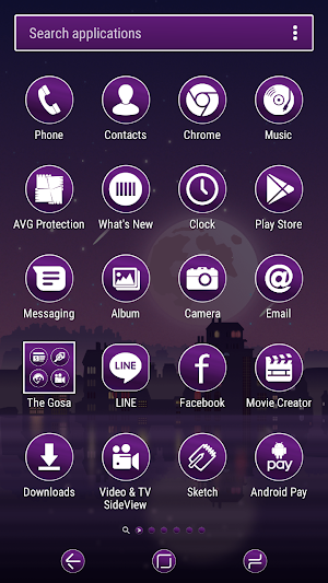 Night Live Wallpaper | Xperia™ Theme Screenshot 1