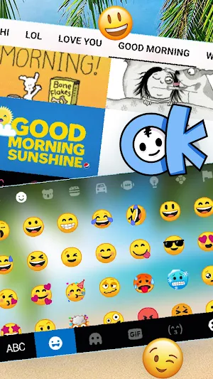 Beach Summer Keyboard Background Screenshot 3