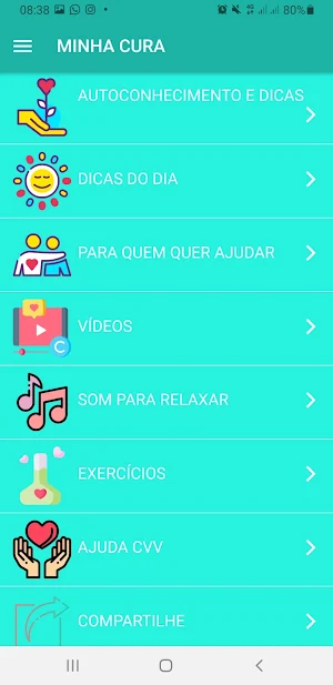 MINHA CURA - Depressão e Ansiedade Screenshot 2