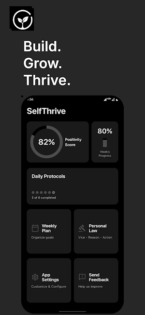 SelfThrive - Build Grow Thrive Screenshot 0