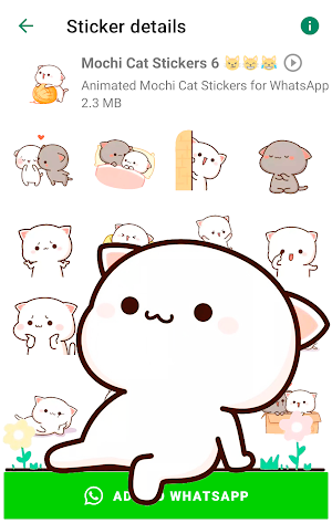 Animated Mochi Cat Stickers Screenshot 2