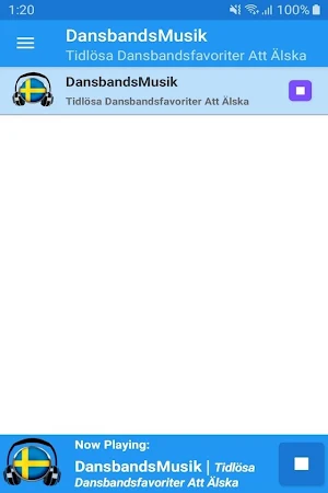 DansbandsMusik Radio App Screenshot 0