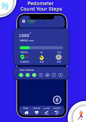 Steps Counter and Pedometer Screenshot 1