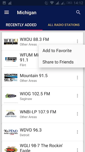 Michigan Radio Stations - USA Screenshot 1