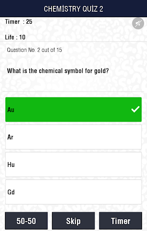 Chemistry Quiz Screenshot 1