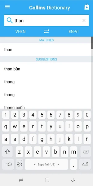 Vietnamese-English Dictionary Screenshot 2