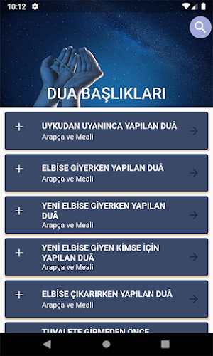 Yeni Günlük Dualar ve Zikirler İnternetsiz Screenshot 1