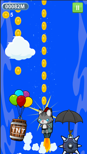 The Flying Cat In Jetpack Screenshot 0