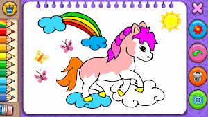 Princess Coloring Book & Games Screenshot 1
