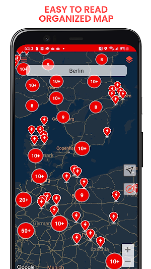 Tesla Supercharger Map Screenshot 2
