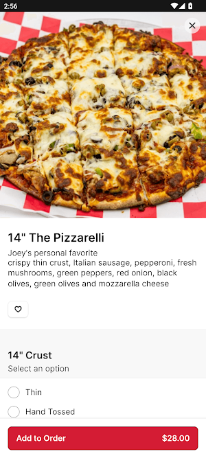 Joey C’s Pizza Screenshot 1