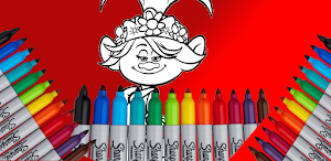 Trolls Coloring Book Screenshot 0