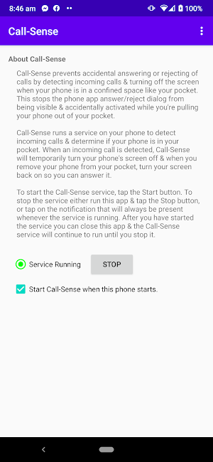 Call-Sense Screenshot 0