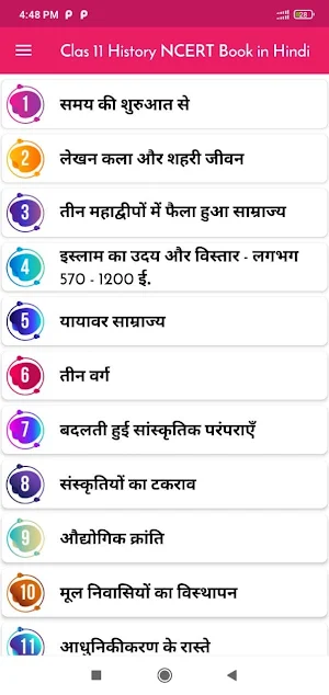 Class 11 History NCERT Book In Hindi Screenshot 1