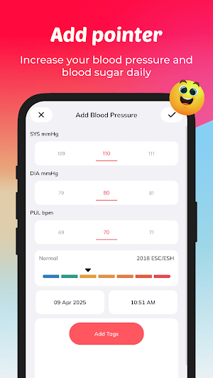 Blood Pressure Record Screenshot 3